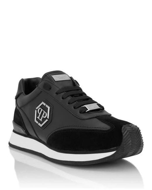 Philipp Plein Black Runner Hexagon Patch