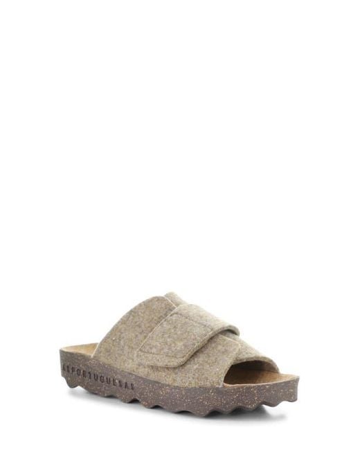 ASPORTUGUESAS Gray Clavi Wool Felt Slide Sandal