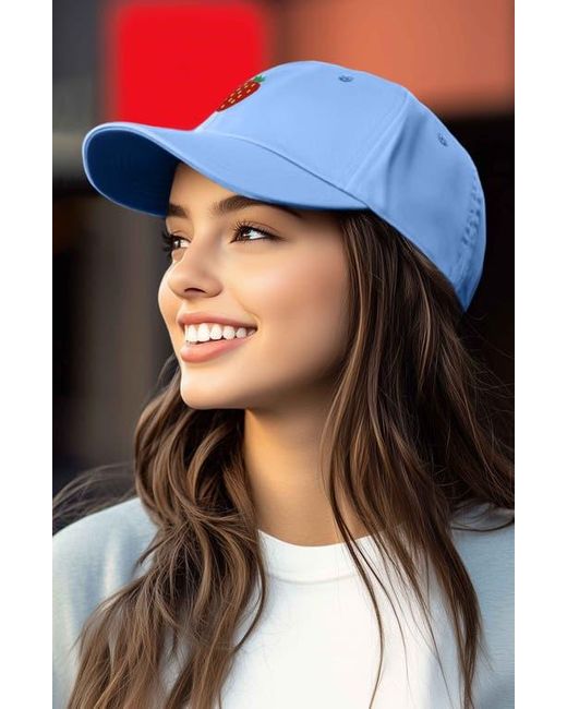 Alix Blue Strawberry Hat