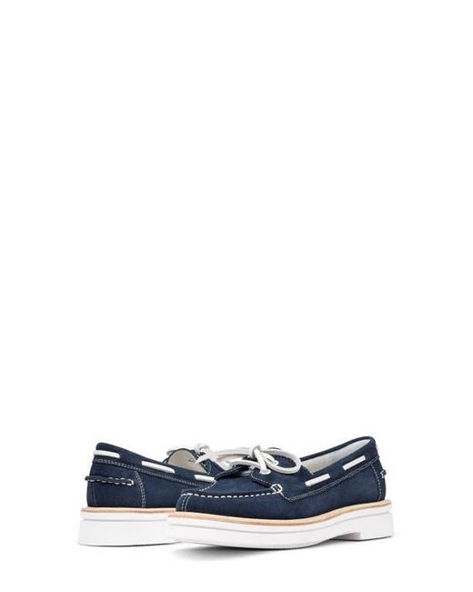Donald J Pliner Blue Lillith Boat Shoe