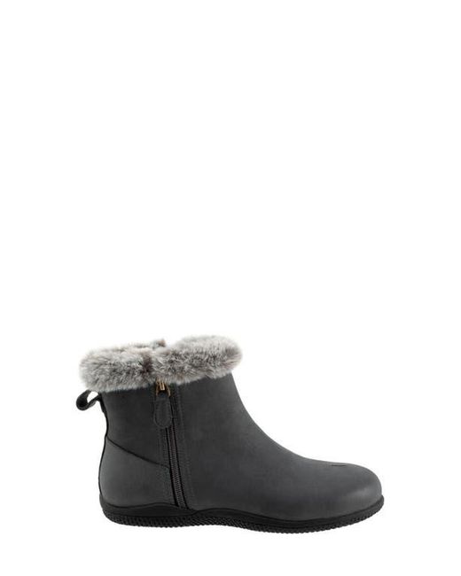 Softwalk® Gray Helena Faux Fur Bootie