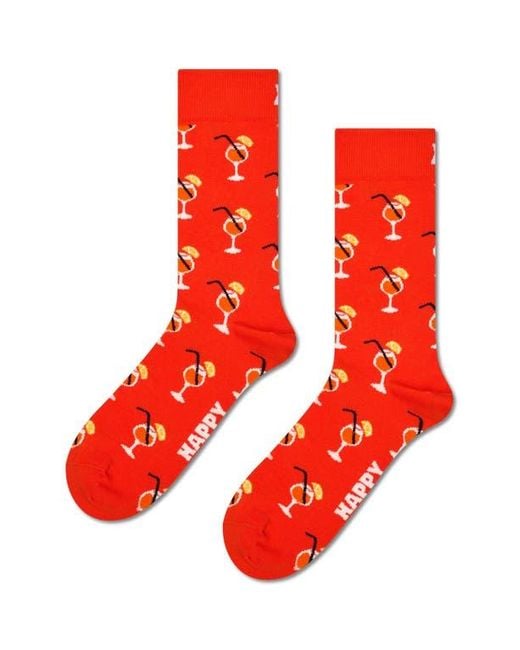 Happy Socks Red Beach Life Assorted 2-Pack Crew Socks Socks Gift Box
