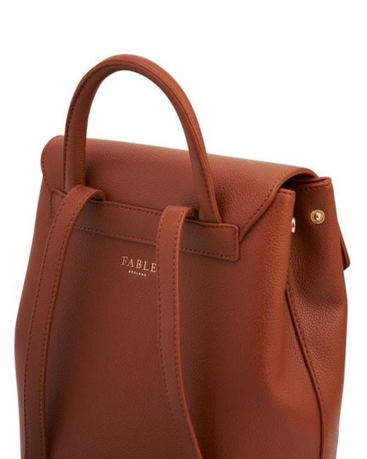 Fable England Brown Laura Small Backpack