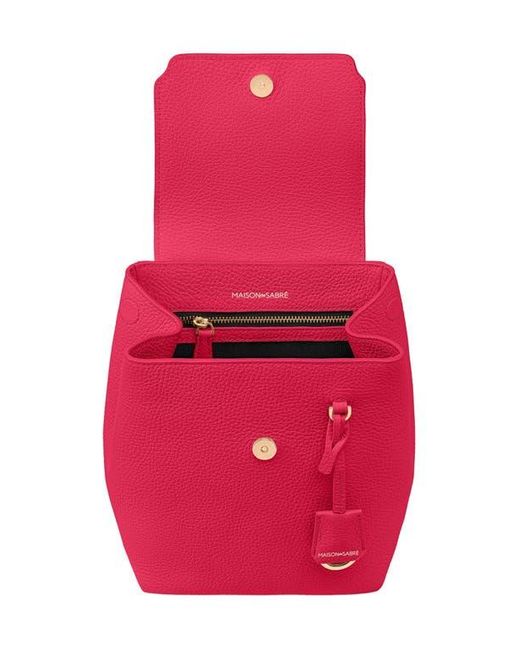 Maison De Sabre Pink Mini Soft Leather Backpack