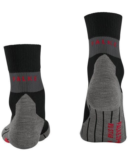 Falke Black Ru Compression Stabilizing Running Socks