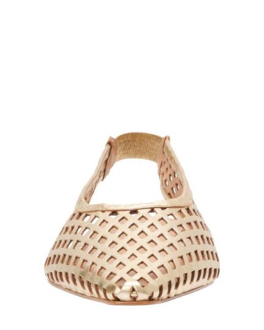 Andre Assous Natural Brielle Pointed Toe Slingback Flat