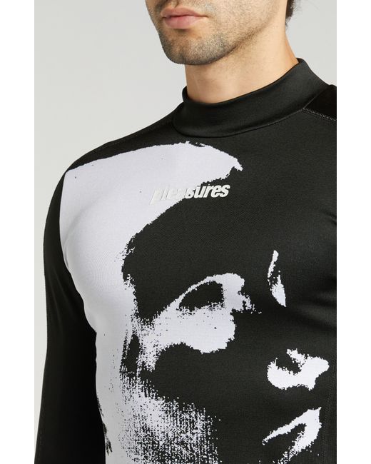 PUMA Black X Pleasures Long Sleeve Performance T-shirt for men