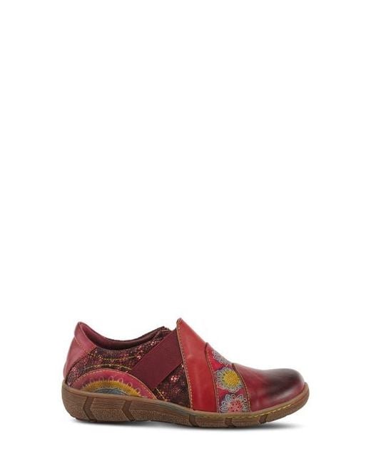 Spring Step Red Lata Flat