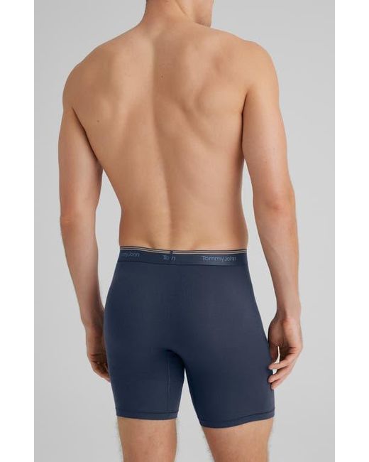 Tommy John Blue 3-Pack Ultra Soft Flex Boxer Briefs for men
