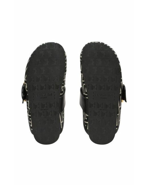 Balmain Black Anthem Mules