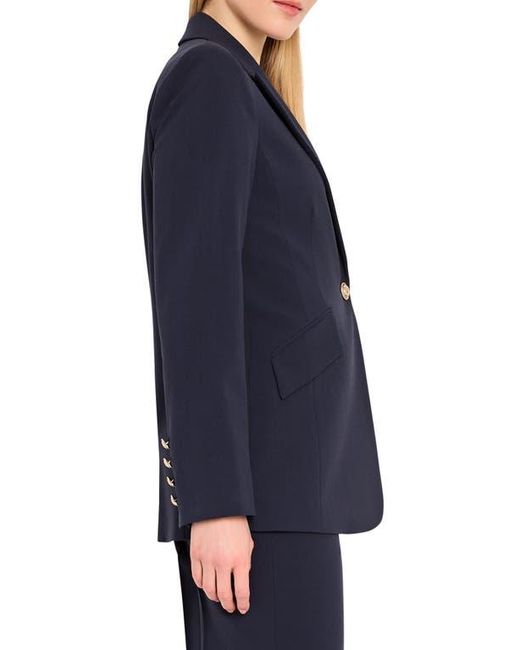 Tahari Blue One Button Jacket