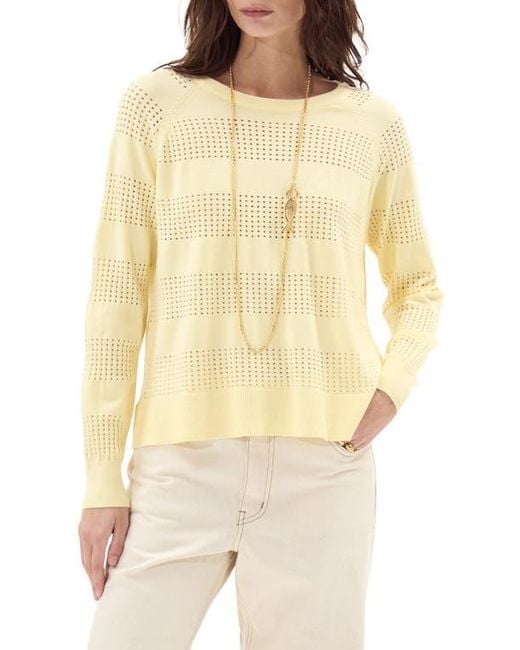 DELUC Natural Creta Openwork Sweater