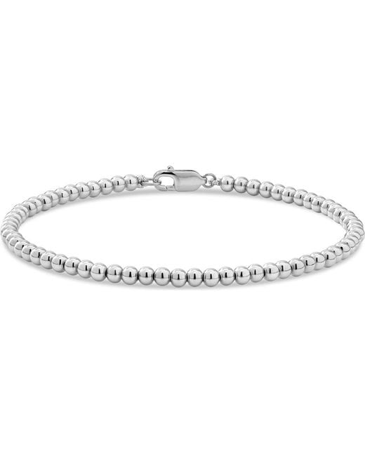 DEVATA Metallic Beaded Ball Bracelet