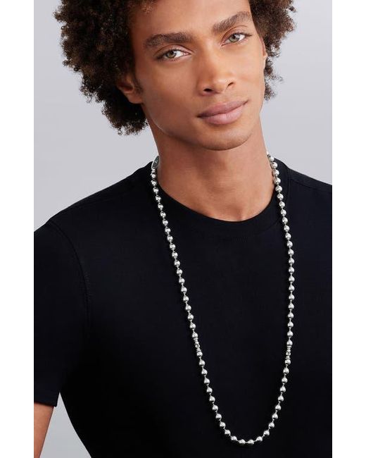 Lagos Black 8Mm Ball Chain Necklace