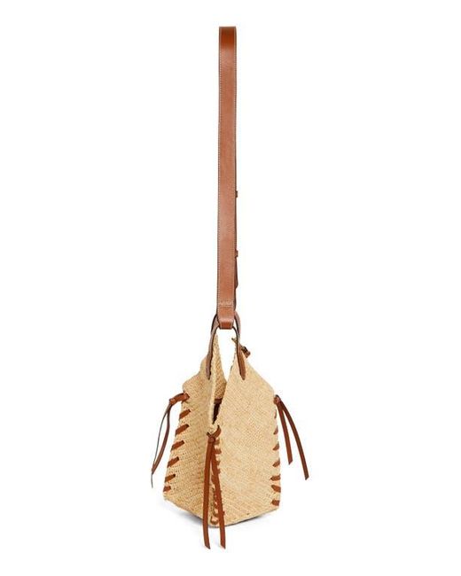 Isabel Marant Metallic Mini Tampa Woven Raffia Shoulder Bag