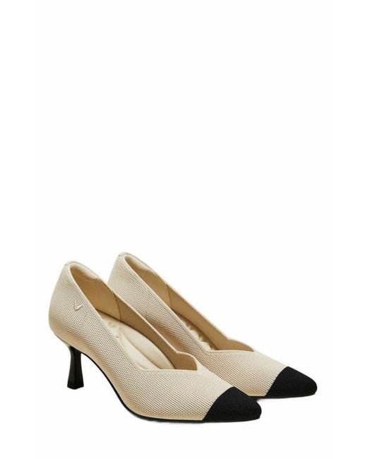 VIVAIA Metallic Pointed-Toe Mid Heels