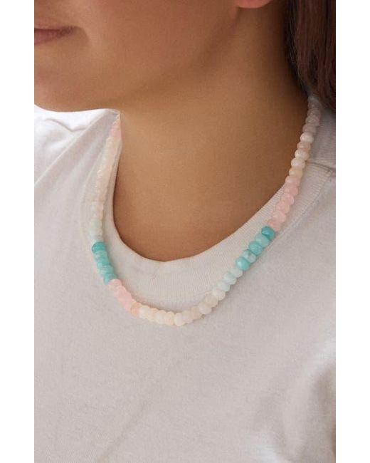 BaubleBar Blue Semiprecious Beaded Necklace