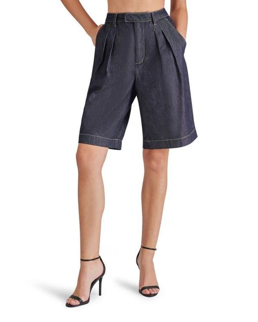Steve Madden Blue Ivana Denim Bermuda Shorts