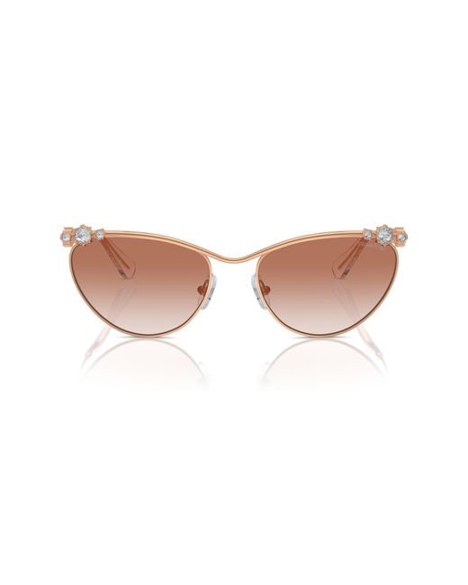 Swarovski Pink 58mm Cat Eye Sunglasses for men