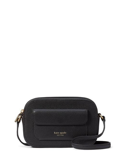 Kate Spade Black Ava Pebble Leather Crossbody Bag