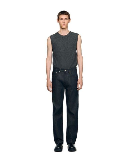 Sandro Blue Regular Jeans for men