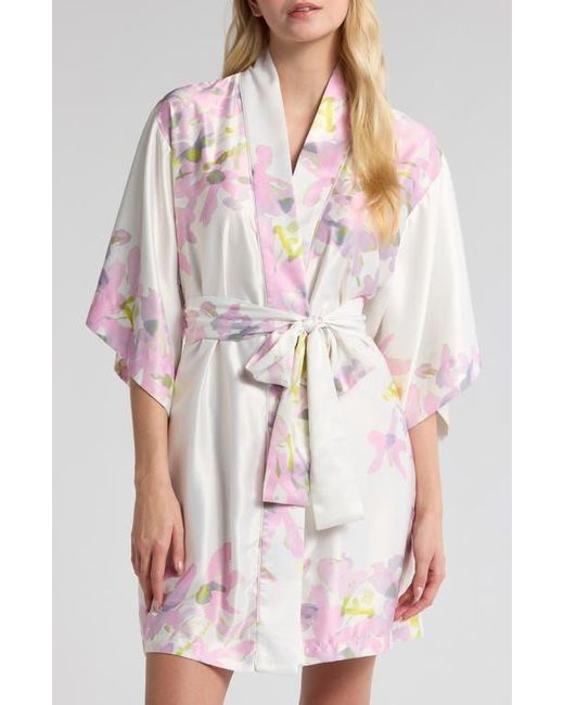 Natori White Sumi-E Wrap