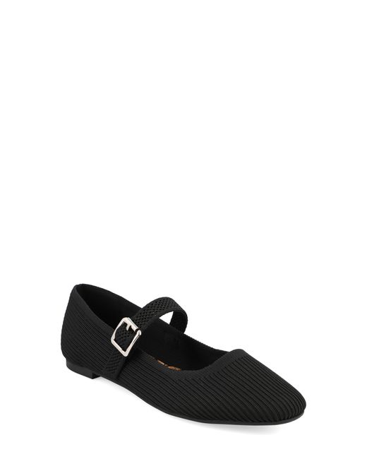 MIA Black Brita-C Knit Mary Jane Flat