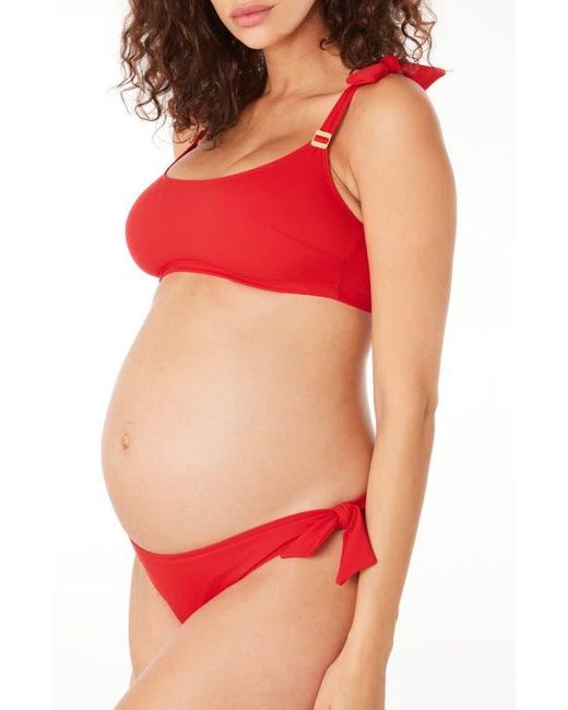 Cache Coeur Red Maternity Bikini Porto Vecchio