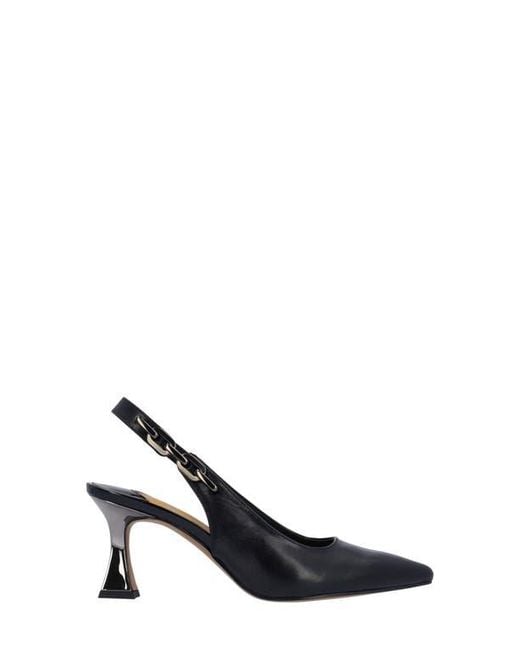 J. Reneé Black Krissa Slingback Pointed Toe Pump
