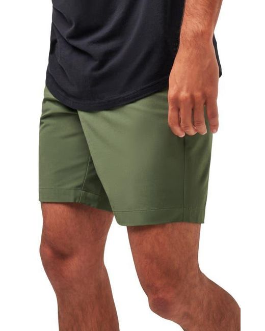 Travis Mathew Green Open To Close Tech Chino Shorts for men