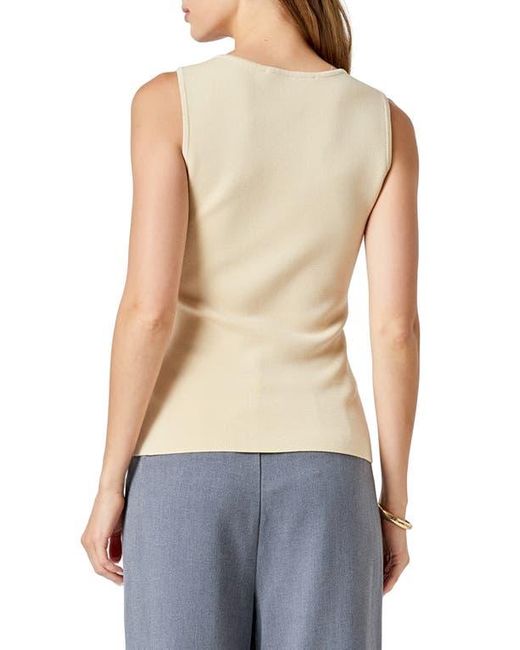 Endless Rose Natural Knit Button-Up Vest