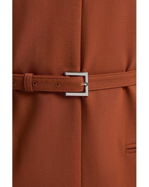 karen millen brown dress Karen Millen Brown Viscose Blend Rib Knit Polo Top Midaxi Dress UK S