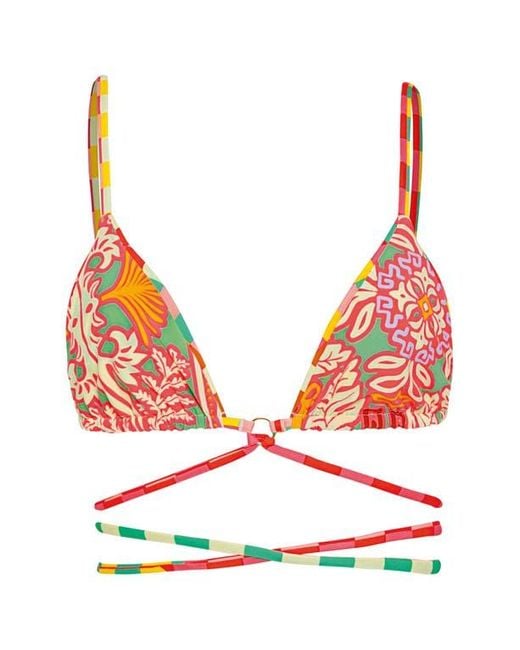 Maaji Orange Golden Gambit Coco Reversible Bikini Top