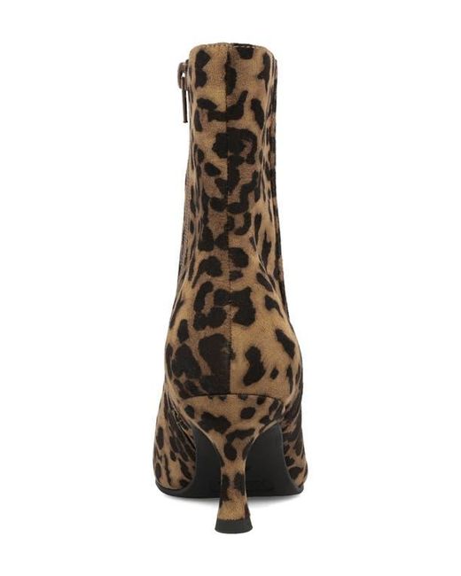 MIA Brown Ediva Pointed Toe Bootie