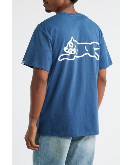 ICECREAM Blue Classic Graphic T-Shirt for men