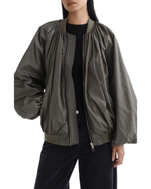 Agolde Black Raffi Bomber Jacket