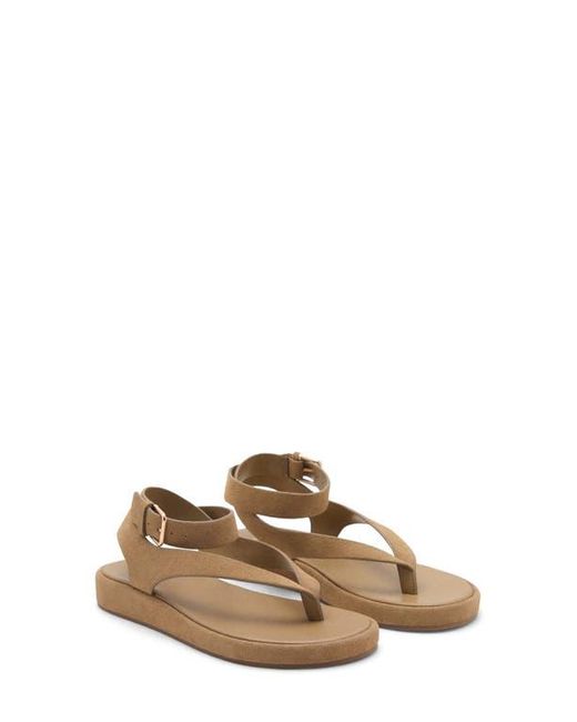 Mango Brown Ankle Strap Sandal