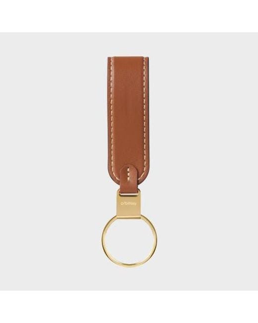 Orbitkey Metallic Leather Loop Keychain