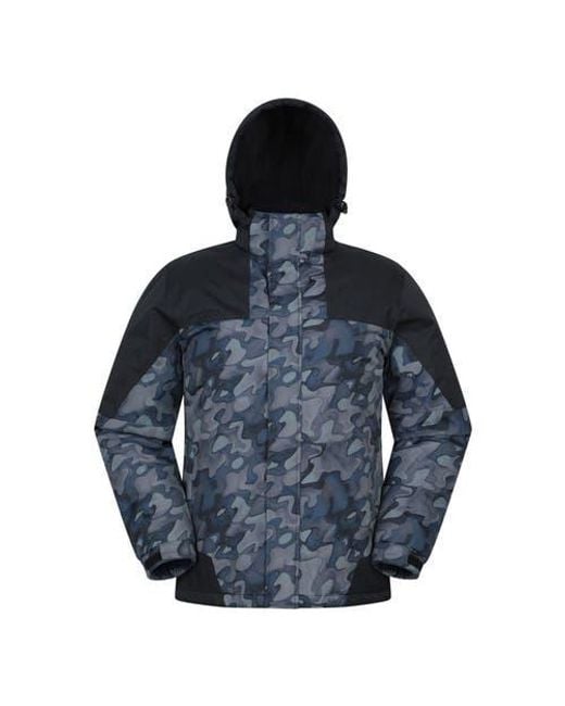 Mountain Warehouse Blue Shadow Ii Printed Ski Jacket for men