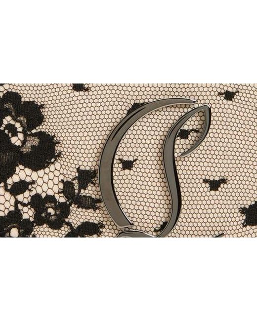 Christian Louboutin Black Loubi54 Lace Clutch