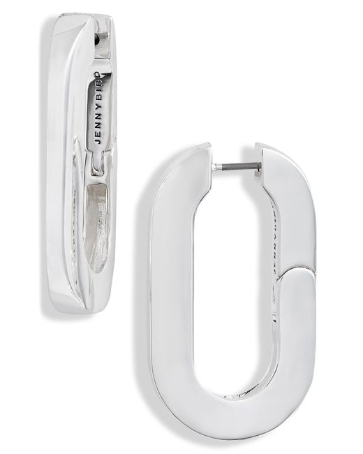 Mega U-Link Earrings Silver
