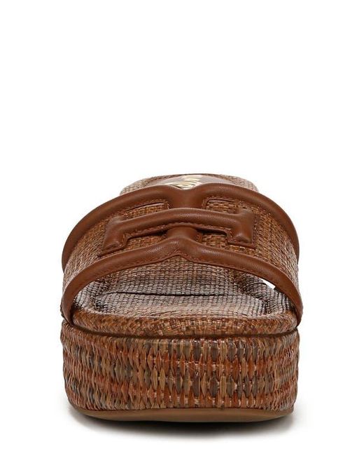 Sam Edelman Brown Pauleena Platform Wedge Slide Sandal