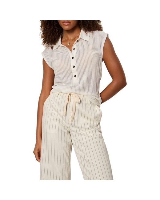 Sanctuary White Everyday Muse Collared Top