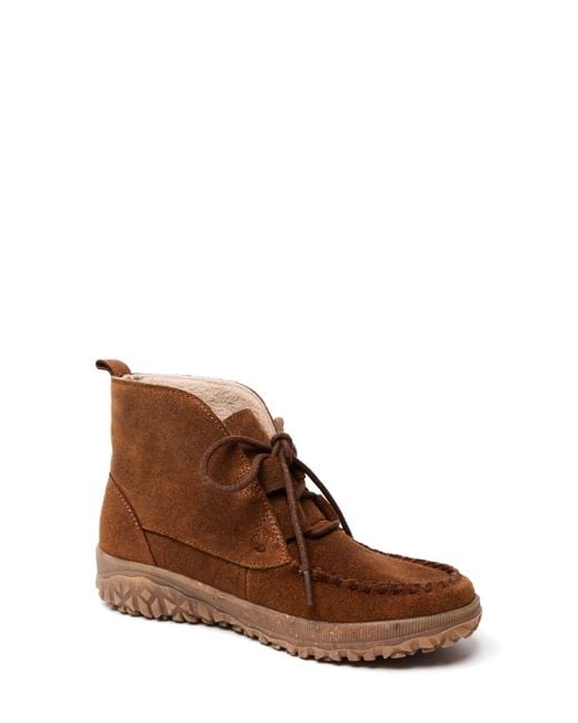 Minnetonka Brown Tealey Bootie