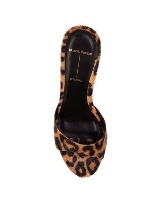 Black Suede Studio Brown Freddie 65 Mule
