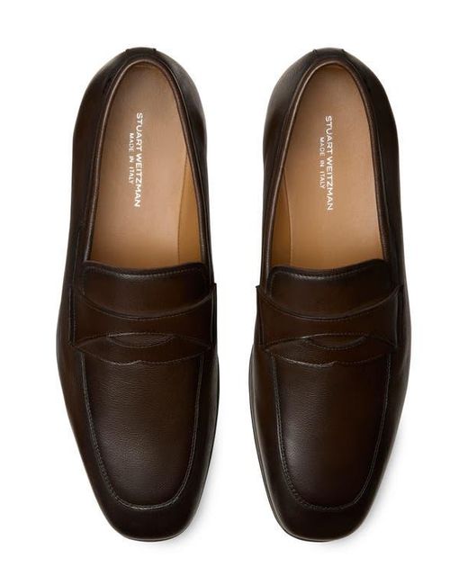 Stuart Weitzman Brown Dustin Loafer for men