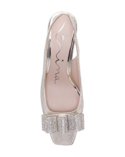 Nina White Jolanda Slingback Pump