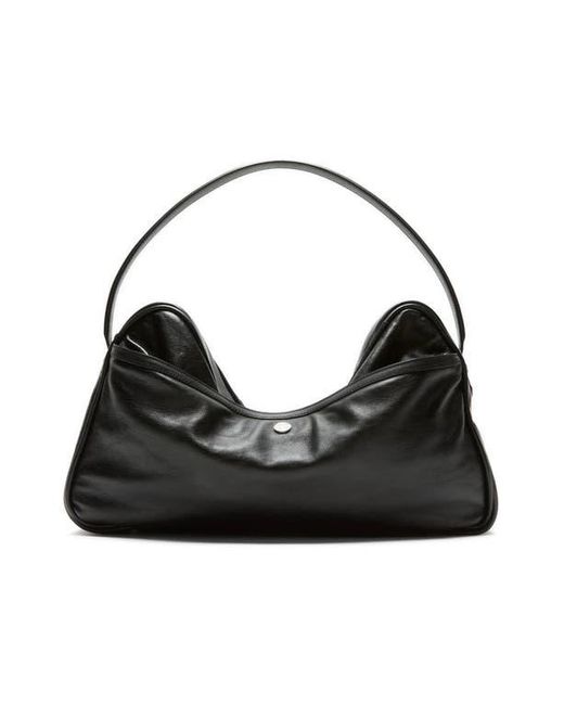 Acne Black Medium Camero Leather Shoulder Bag