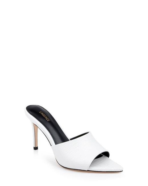 L'Agence White Lolita Vii Slide Sandal