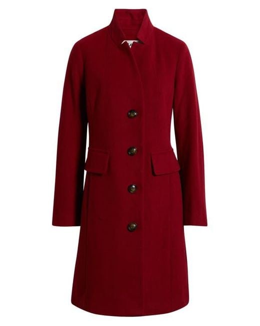 London Fog Red Wool Blend Coat